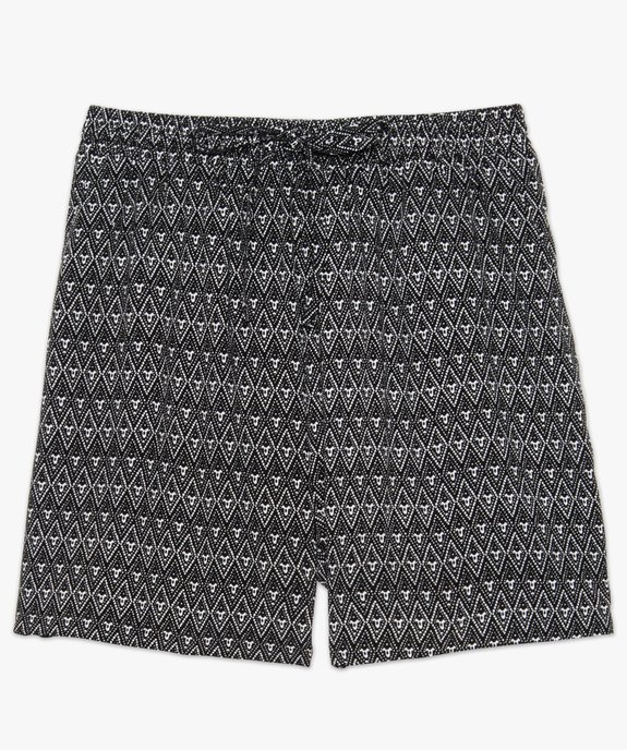 Short imprimé en maille fluide avec taille élastiquée femme vue4 - GEMO(FEMME PAP) - GEMO