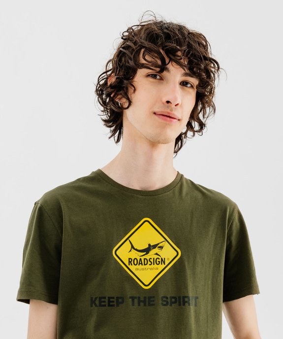 Tee-shirt manches courtes imprimé homme - Roadsign vue4 - ROADSIGN D - GEMO