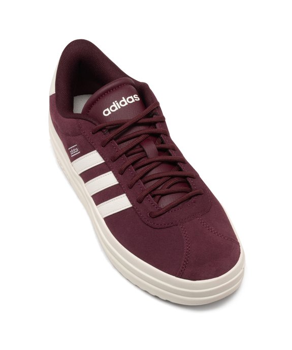 Baskets femme en cuir lisse avec semelle plateforme VL Court bold - Adidas vue8 - ADIDAS - GEMO