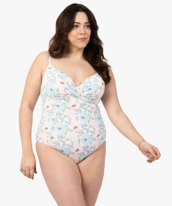 Maillot de bain femme grande taille 1 pièce à armatures vue1 - GEMO (PLAGE) - GEMO