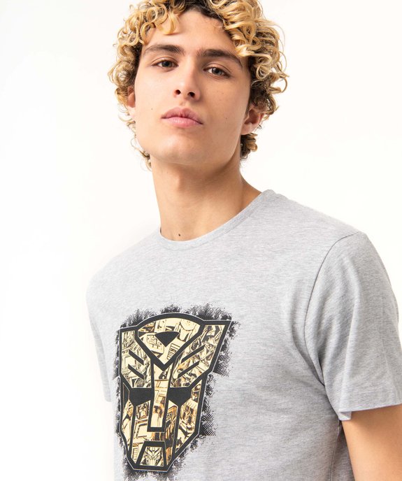 Tee-shirt homme imprimé à manches courtes - Transformers vue2 - TRANSFORMERS - GEMO