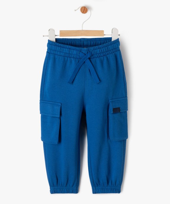 Pantalon en maille coupe cargo bébé garçon vue1 - GEMO(BEBE DEBT) - GEMO