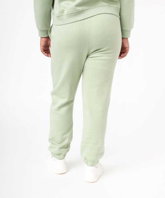 Pantalon de jogging en molleton doux femme grande taille vue3 - GEMO (G TAILLE) - GEMO