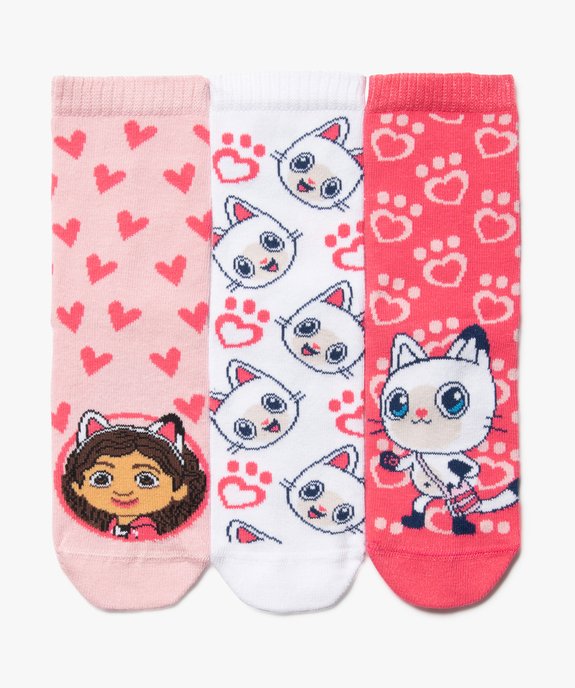 Chaussettes à motifs chat fille (lot de 3) - Gabby et la maison magique vue1 - GABBY - GEMO