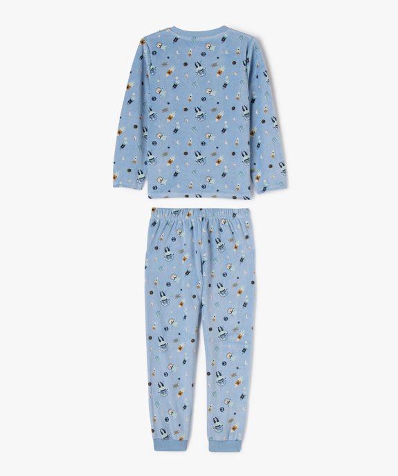 Pyjama en velours avec motifs de l’espace garçon vue4 - GEMO (ENFANT) - GEMO