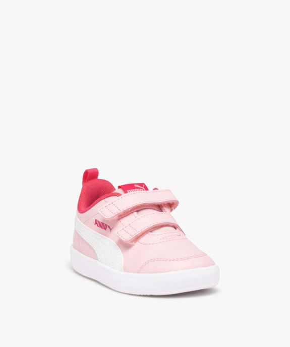 Baskets bébé bicolores à scratch – Puma Courtflex vue2 - PUMA - GEMO