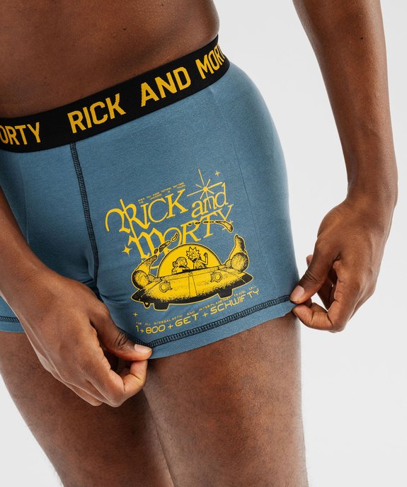 Boxer en coton stretch imprimés homme (lot de 2) - Rick & Morty vue2 - RICK ET MORTY - GEMO