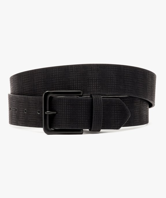 Ceinture unie texturée à boucle assortie vue1 - GEMO (ACCESS) - GEMO