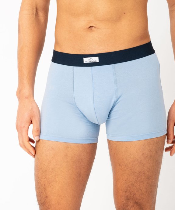 Boxer homme en coton stretch extensible (lot de 2) vue2 - GEMO 4G HOMME - GEMO