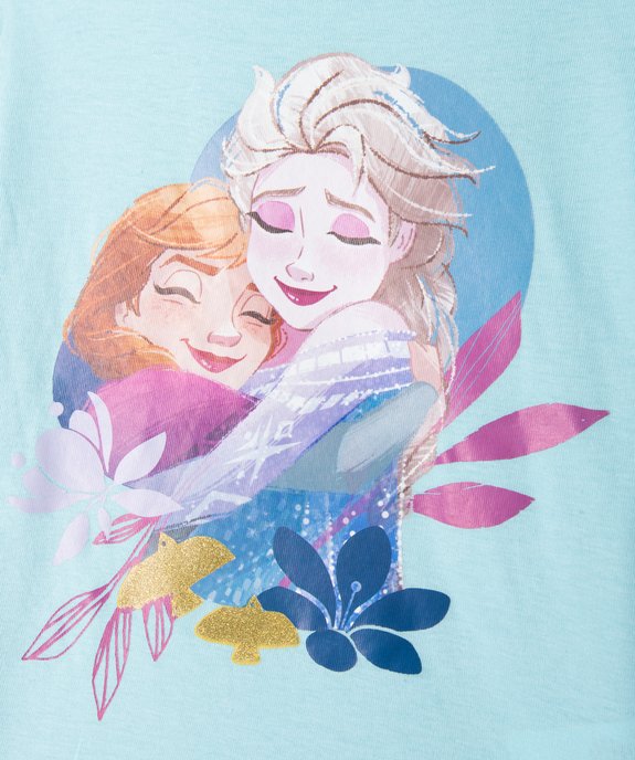 Tee-shirt fille à manches longues imprimé - La Reine des Neiges vue2 - REINE DES NEIGE - GEMO