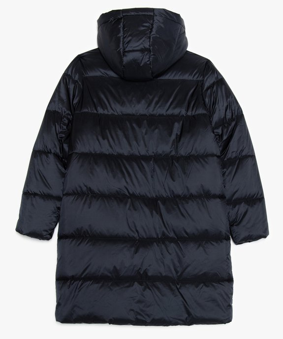 Parka fille longue à gros zips vue3 - GEMO (JUNIOR) - GEMO