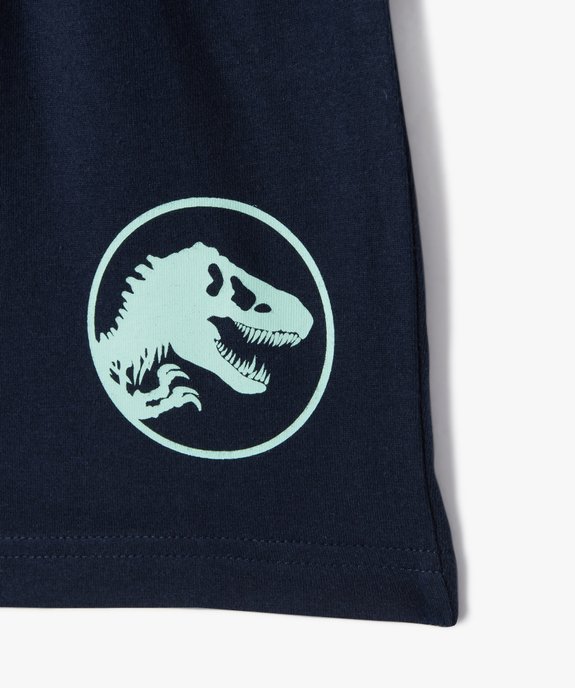 Pyjashort bicolore avec motif dinosaure garçon - Jurassic World vue3 - JURASSIC WORLD - GEMO