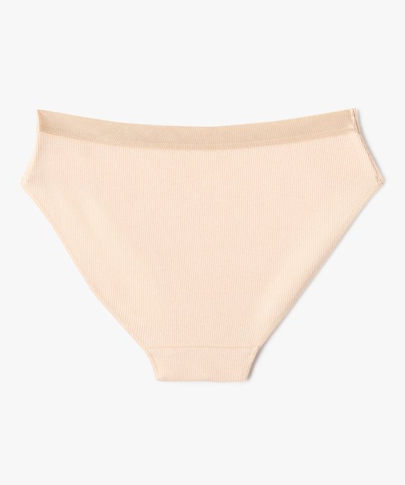 Culottes unies avec ceinture satinée fille (lot de 3) vue3 - GEMO 4G FILLE - GEMO