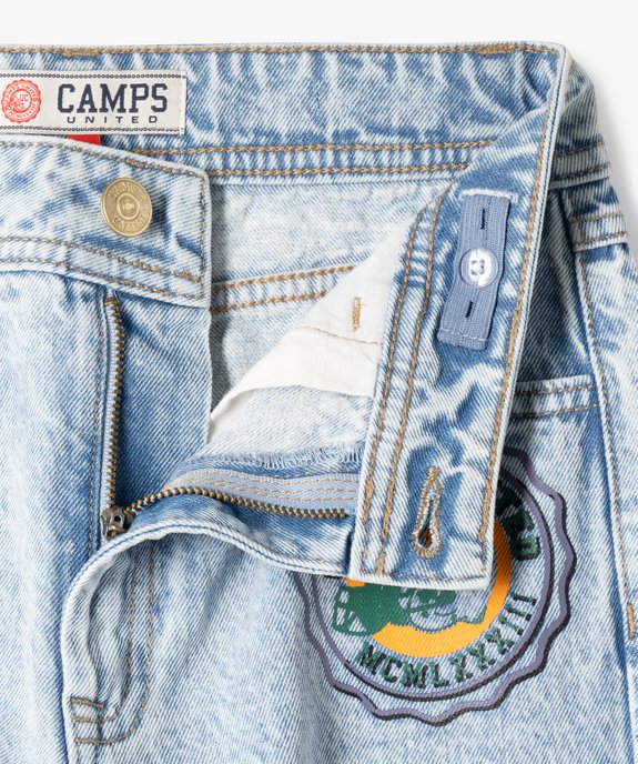 Jean Straight avec motifs colorés fille - Camps United vue3 - CAMPS - GEMO