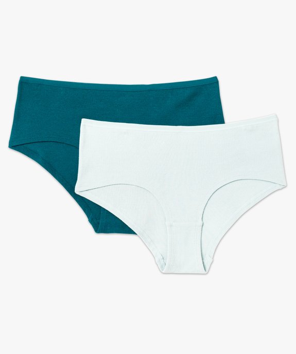 Shorty en maille côtelée femme (lot de 2) vue4 - GEMO 4G FEMME - GEMO