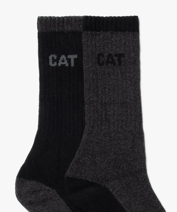 Chaussettes de travail thermiques homme (lot de 2) - Caterpillar vue2 - CATERPILLAR - GEMO