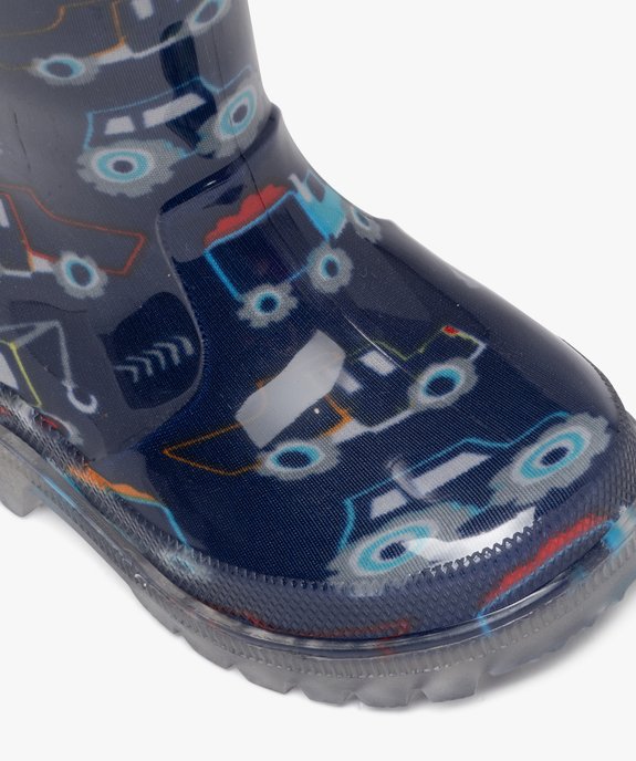 Bottes de pluie bébé garçon à semelle lumineuse avec anses vue13 - BUGGY - GEMO