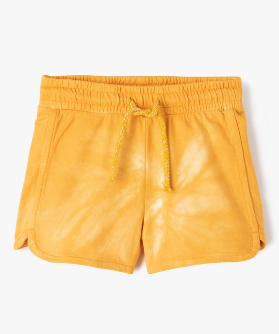 Short en maille avec ceinture élastique fille vue1 - GEMO (ENFANT) - GEMO