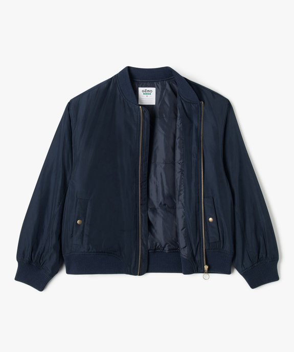 Blouson bomber léger déperlant garçon vue3 - GEMO 4G FILLE - GEMO