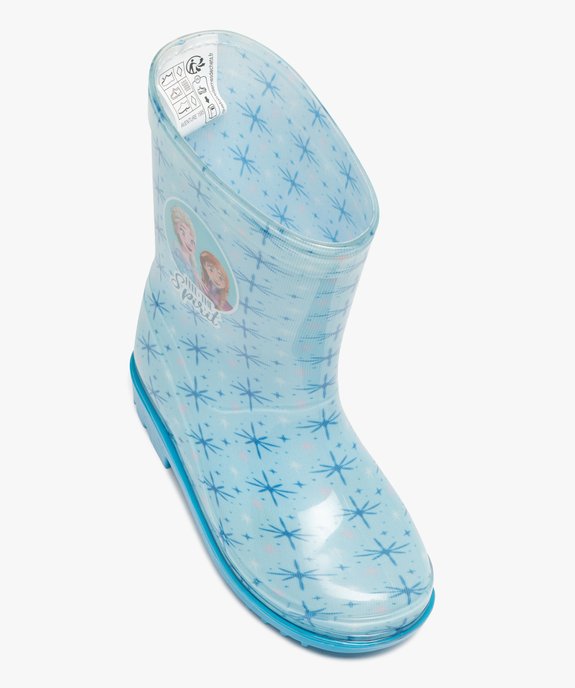 Bottes de pluie fille à semelle crantée - Reine des Neiges vue5 - REINE DES NEIGE - GEMO