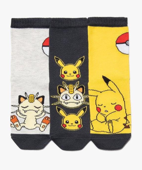 Chaussettes tiges hautes imprimées garçon - Pokémon (lot de 3) vue1 - POKEMON - GEMO