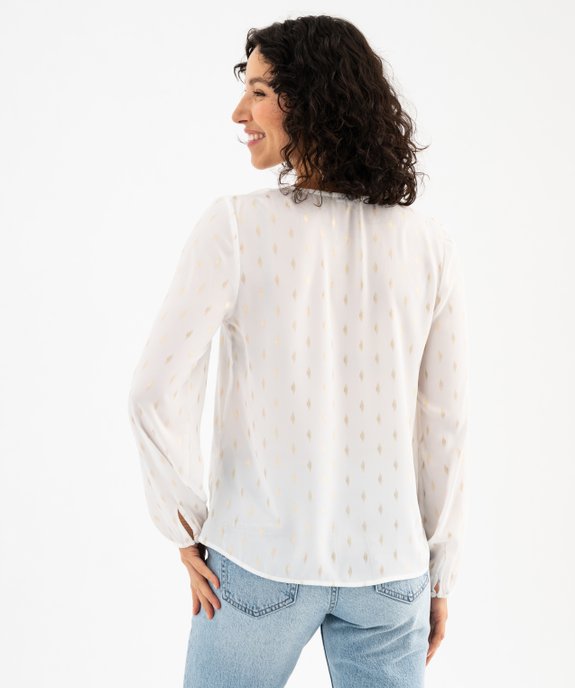 Blouse en voile à motifs scintillants femme vue4 - GEMO(FEMME PAP) - GEMO