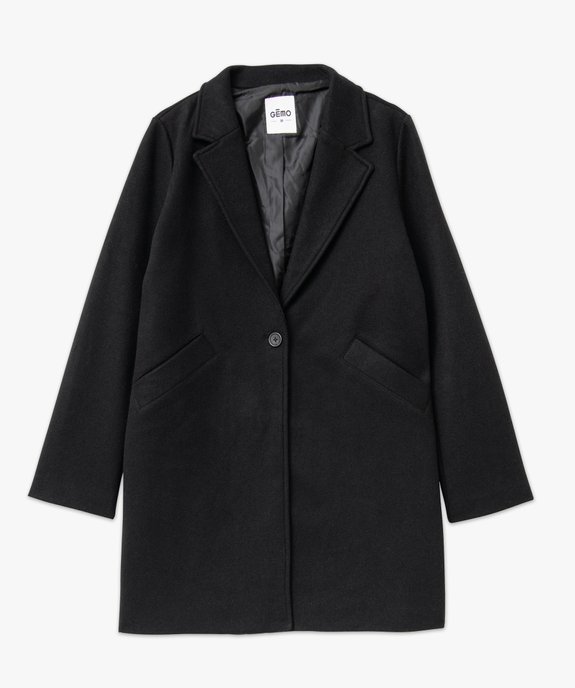 Manteau long à col tailleur femme vue4 - GEMO 4G FEMME - GEMO