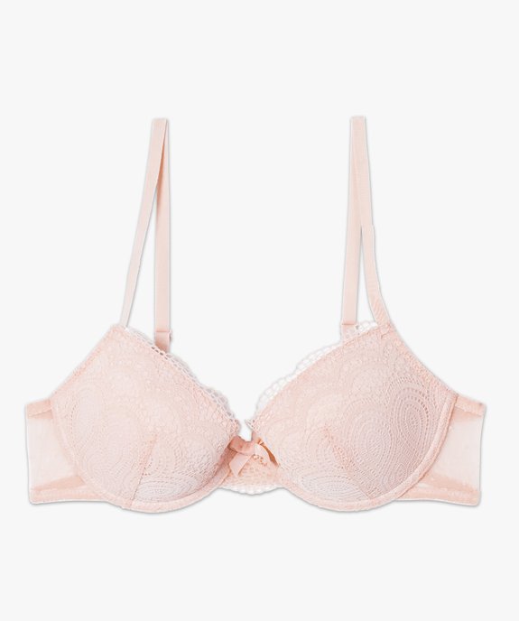 Soutien-gorge corbeille en dentelle à armatures vue4 - GEMO(HOMWR FEM) - GEMO