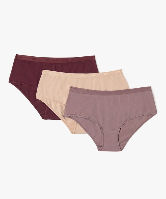 Boxers en coton stretch femme (lot de 3) - Les Pockets Eco Dim vue1 - DIM - GEMO