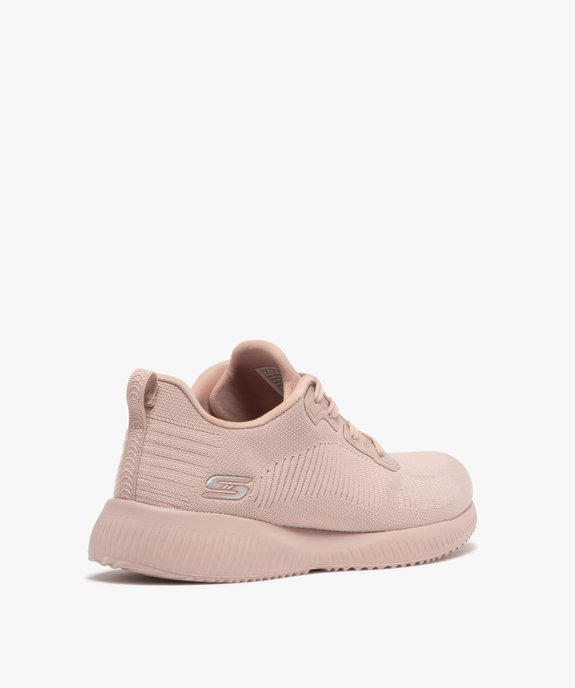 Baskets femme unies en mesh et à rainures - Skechers vue4 - SKECHERS - GEMO