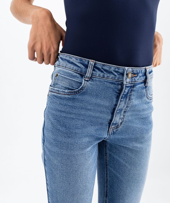 Jean slim taille normale en denim extensible femme vue4 - GEMO(FEMME PAP) - GEMO