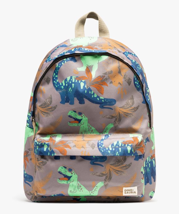 Sac à dos en toile à motifs dinosaures garçon vue1 - GEMO (ENFANT) - GEMO