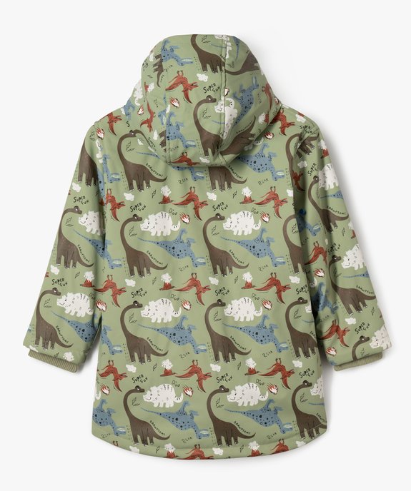 Manteau à capuche imperméable doublé peluche garçon vue7 - GEMO 4G GARCON - GEMO