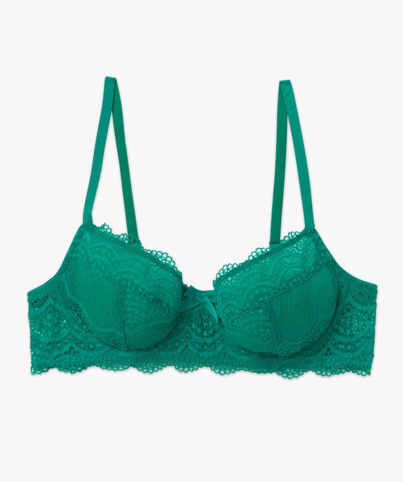 Soutien-gorge à armatures forme corbeille en dentelle vue4 - GEMO(HOMWR FEM) - GEMO