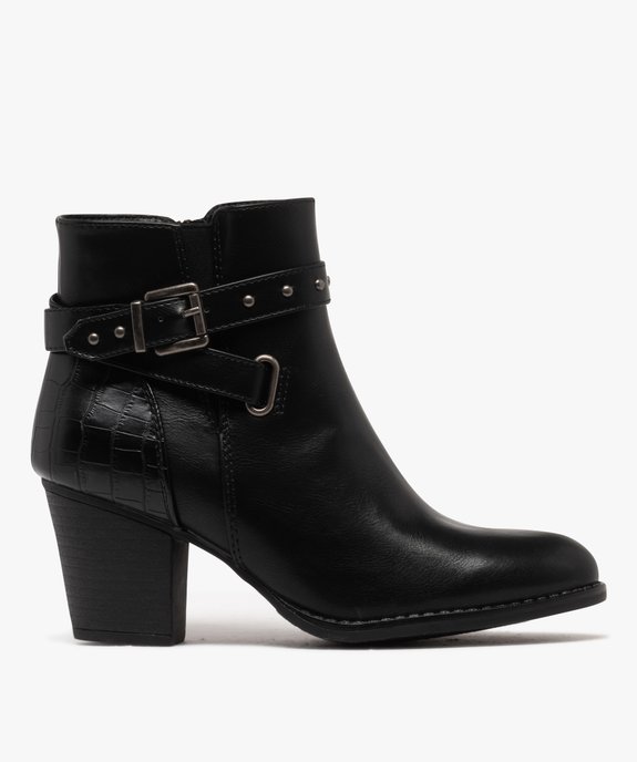 Boots à talon style santiags femme vue1 - GEMO(URBAIN) - GEMO