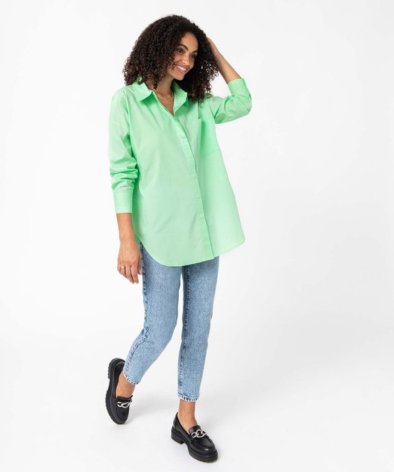 Chemise femme coupe oversize avec poche poitrine vue5 - GEMO(FEMME PAP) - GEMO