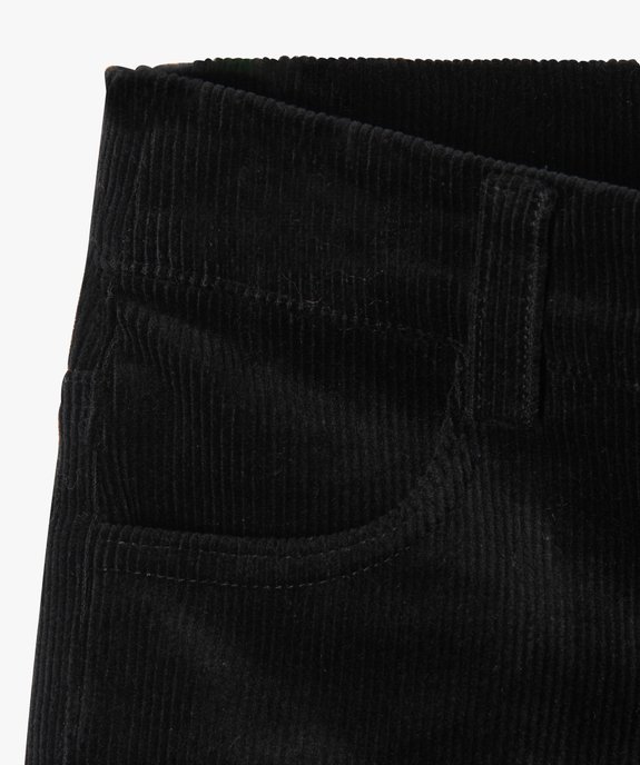 Pantalon en velours côtelé coupe flare fille vue3 - GEMO (ENFANT) - GEMO