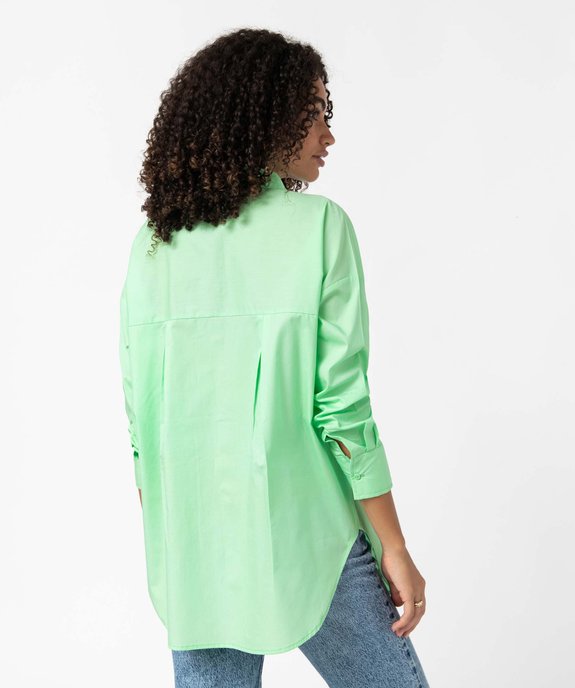 Chemise femme coupe oversize avec poche poitrine vue3 - GEMO(FEMME PAP) - GEMO