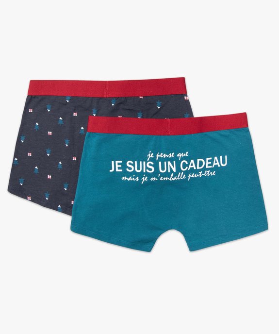 Boxers homme imprimés dans coffret cadeau (lot de 2) vue1 - GEMO 4G HOMME - GEMO