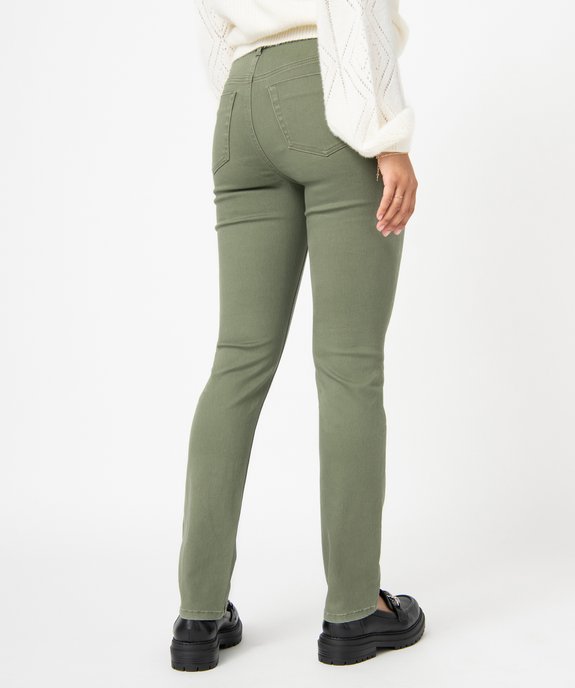 Pantalon femme coupe Regular en stretch vue3 - GEMO(FEMME PAP) - GEMO