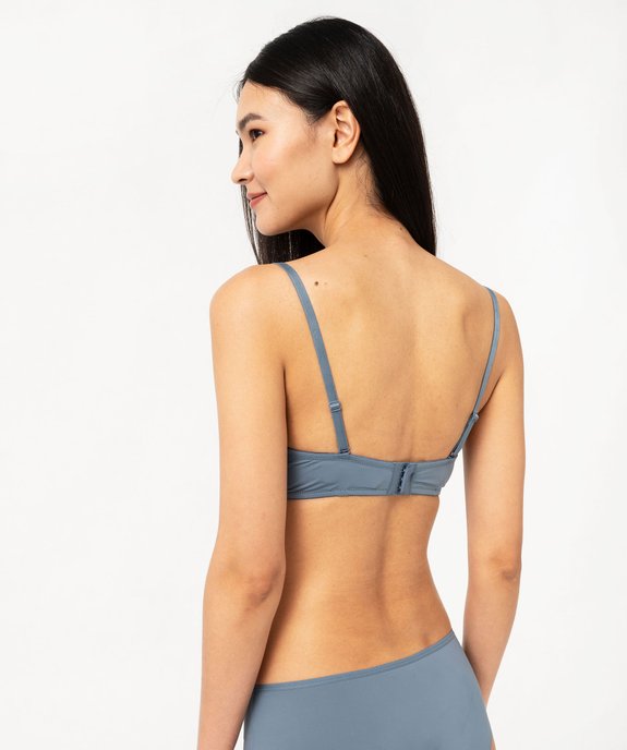  Soutien-gorge bandeau en microfibre avec bretelles muti-positions vue2 - GEMO 4G FEMME - GEMO