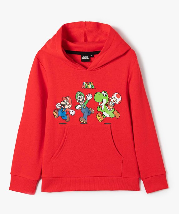 Sweat garçon à capuche avec motif - Super Mario vue1 - MARIO - GEMO