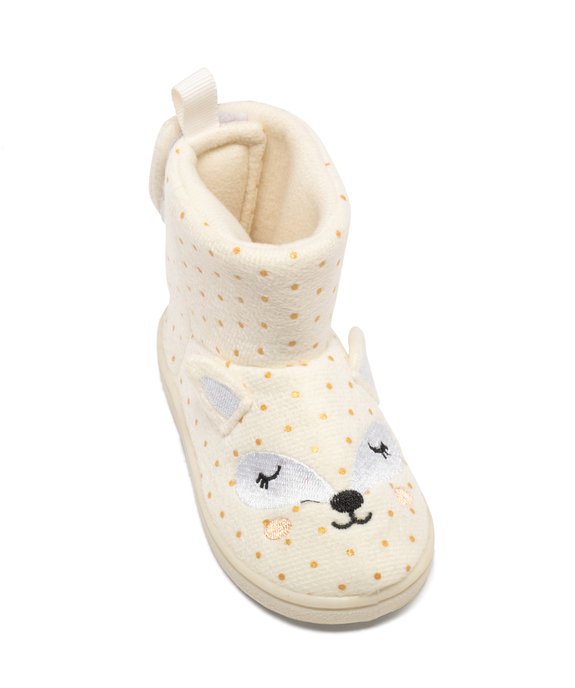 Chaussons boots d'intérieur en velours doux bébé fille vue5 - GEMO 4G BEBE - GEMO