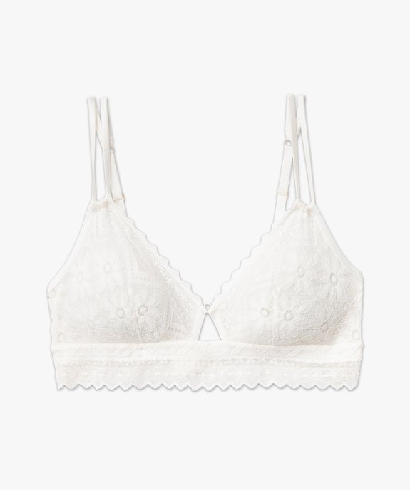 Soutien-gorge triangle en dentelle vue4 - GEMO(HOMWR FEM) - GEMO