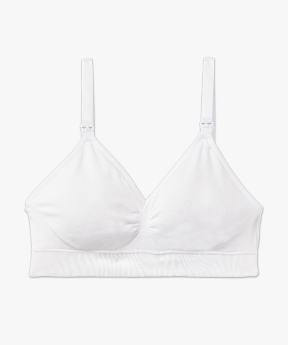 Soutien-gorge triangle sans armatures spécial allaitement vue4 - GEMO (MATER) - GEMO