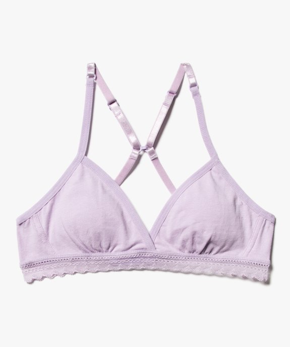 Soutien-gorge triangle spécial dos nageur fille vue1 - GEMO 4G FILLE - GEMO