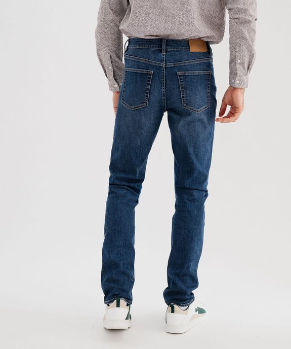 Jean slim en denim extensible homme vue3 - GEMO 4G HOMME - GEMO