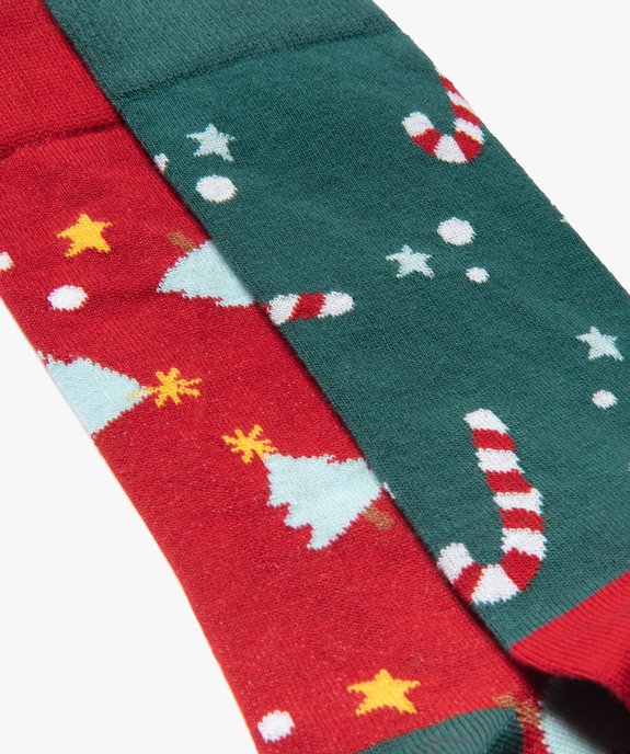 Chaussettes de Noël pour homme (lot de 2) vue2 - GEMO(HOMWR HOM) - GEMO