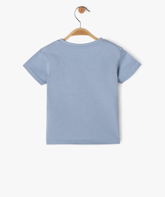 Tee-shirt à manches courtes avec motif surf bébé garçon vue3 - GEMO 4G BEBE - GEMO