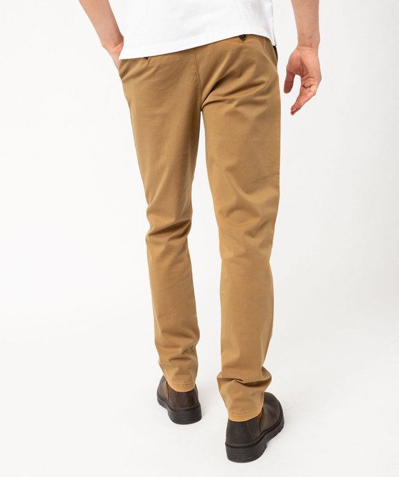 Pantalon chino coupe Slim homme vue3 - GEMO 4G HOMME - GEMO